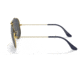 Ray-Ban RB3138 Shooter Sunglasses, Legend Gold Frame, Dark Grey Lens, 58, RB3138-9240B1-58