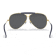 Ray-Ban RB3138 Shooter Sunglasses, Legend Gold Frame, Dark Grey Lens, 58, RB3138-9240B1-58