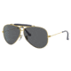 Ray-Ban RB3138 Shooter Sunglasses, Legend Gold Frame, Dark Grey Lens, 58, RB3138-9240B1-58