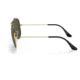 Ray-Ban RB3138 Shooter Sunglasses, Legend Gold Frame, Green Lens, 58, RB3138-923931-58