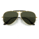 Ray-Ban RB3138 Shooter Sunglasses, Legend Gold Frame, Green Lens, 58, RB3138-923931-58
