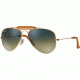 Ray-Ban RB 3422Q Sunglasses Styles - Shiny Gold Frame / Polarized Cr. Pol. Green Silver Mir. Gr. Lenses, 001-M9-5814