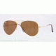 Ray-Ban Folding Aviator RB3479 Sunglasses 001/33-5514 - Arista Frame, Crystal Brown Lenses