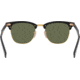Ray-Ban RB3507 Clubmaster Aluminum Sunglasses, Black/Arista Frame, polar green Lenses, 136/N5-51