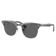 Ray-Ban RB3507 Clubmaster Aluminum Sunglasses, Brushed Grafite On Black Frame, Dark Grey Lens, 51, RB3507-9247B1-51