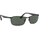 Ray-Ban RB3534 Sunglasses 002-59 - Black Frame, Green Lenses