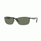 Ray-Ban RB3534 Sunglasses 002-62 - Black Frame, Green Lenses
