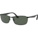 Ray-Ban RB3534 Sunglasses 002-59 - Black Frame, Green Lenses