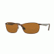 Ray-Ban RB3534 Sunglasses 012-59 - Matte Brown Frame, Brown Lenses