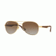 Ray-Ban RB3549 Progressive Prescription Sunglasses, 58mm, Gold, RB3549-001-T5-58-PRO