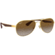 Ray-Ban RB3549 Sunglasses 001/T5-58 - Gold Frame, Clear Gradient Green Lenses