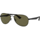 Ray-Ban RB3549 Sunglasses 006/9A-61 - Matte Black Frame, Polar Green Lenses