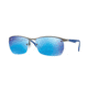 Ray-Ban RB3550 Sunglasses 029/55-64 - Matte Gunmetal Frame, Blue flash Lenses