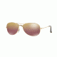 Ray-Ban RB3562 Sunglasses 001/6B-59 - Shiny Gold Frame, Brown Polar Mirror Gold Lenses