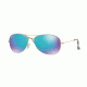Ray-Ban RB3562 Sunglasses 112/A1-59 - Matte Gold Frame, Blue Polar Flash Lenses
