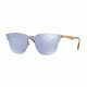 Ray-Ban RB3576N Sunglasses 90391U-41 - Brusched Copper Frame, Dark Violet Mirror Silver Lenses