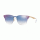Ray-Ban RB3576N Sunglasses 043/X0-41 - Brushed Gold Frame, Clear Gradient Blue Mirror Red Lenses