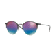 Ray-Ban RB3578 Sunglasses 186/B1-50 - Black / Matte Black Frame, Green Mirror Blue Gradient Vio Lenses