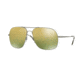 Ray-Ban RB3587CH Sunglasses 029/6O-61 - Matte Gunmetal Frame, Green Mir Gold Gradient Polar Lenses