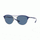 Ray-Ban RB3596 Sunglasses 900580-54 - Gunmetal On Top Matte Blue Frame, Dark Blue Lenses