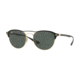 Ray-Ban RB3596 Sunglasses 907671-54 - Gold Top On Matte Black Frame, Dark Green Lenses