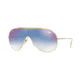 Ray-Ban RB3597 Sunglasses 001/X0-33 - Gold Frame, Clear Gradient Blue Mirror Red Lenses