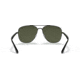 Ray-Ban RB3683 Sunglasses, Green Lenses, Black, 56, RB3683-002-31-56