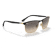Ray-Ban RB3686 Sunglasses, Black On Arista Frame, Clear Gradient Grey Lens, 57, RB3686-187-32-57