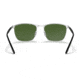 Ray-Ban RB3686 Sunglasses, Black On Silver Frame, Dark Green Lens, Polarized, 57, RB3686-9144P1-57