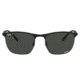 Ray-Ban RB3686 Sunglasses, Matte Black On Black Frame, Dark Grey Lens, Polarized, 57, RB3686-186-K8-57
