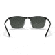 Ray-Ban RB3686 Sunglasses, Matte Black On Black Frame, Dark Grey Lens, Polarized, 57, RB3686-186-K8-57