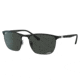 Ray-Ban RB3686 Sunglasses, Matte Black On Black Frame, Dark Grey Lens, Polarized, 57, RB3686-186-K8-57