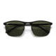 Ray-Ban RB3686 Sunglasses, Matte Black On Black Frame, Green Lens, 57, RB3686-186-31-57
