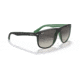 Ray-Ban RB4147 Standard Sunglasses, Grey Gradient Lenses, Matte Black On Green, 56, RB4147-656811-56