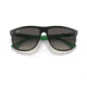 Ray-Ban RB4147 Standard Sunglasses, Grey Gradient Lenses, Matte Black On Green, 56, RB4147-656811-56