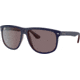 Ray-Ban RB4147 Standard Sunglasses, Violet Lenses, Matte Blue On Brown, 60, RB4147-65697N-60