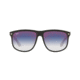 Ray-Ban RB4147 Sunglasses 6039X0-56 - Top Black On Transparent Frame, Clear Gradient Blue Mirror Red Lenses