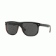 Ray-Ban RB4147 Sunglasses 617187-60 - Top Mat Black On Red Trasp Frame, Dark Grey Lenses