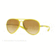 Ray-Ban RB4180 Sunglasses 60852L-58 - Metallized Yellow Frame, Yellow Gradient Brown Lenses