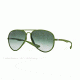 Ray-Ban RB4180 Sunglasses 60868E-58 - Metallized Green Frame, Green Gradient Lenses