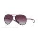 Ray-Ban RB4180 Sunglasses 60874Q-58 - Metallized Violet Frame, Grey Gradient Dark Violet Lenses