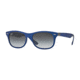 Ray-Ban RB4207 Sunglasses 60158G-52 - Matte Blue Frame, Grey Gradient Dark Grey Lenses