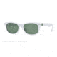 Ray-Ban RB4207 Sunglasses 609671-55 - Matte White Frame, Dark Green Lenses