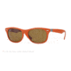Ray-Ban RB4207 Sunglasses 609773-55 - Matte Orange Frame, Dark Brown Lenses