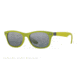 Ray-Ban RB4207 Sunglasses 609988-52 - Matte Acid Green Frame, Grey Mirror Silver Gradient Lenses