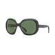 Ray-Ban RB4208 Sunglasses 610071-55 - Top Matte Black On Trasparent Frame, Dark Green Lenses