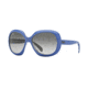 Ray-Ban RB4208 Sunglasses 61038G-55 - Top Wisteria On Trasparent Frame, Grey Gradient Lenses