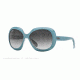Ray-Ban RB4208 Sunglasses 61048G-55 - Top Green On Trasparent Frame, Grey Gradient Lenses