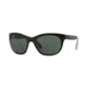 Ray-Ban RB4216 Sunglasses 605271-56 - Top Matte Black On Trasp Frame, Green Lenses