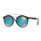 Ray-Ban RB4256F Sunglasses 6252B7-52 - Matte Black Frame, Mirror Gradient Blue Lenses